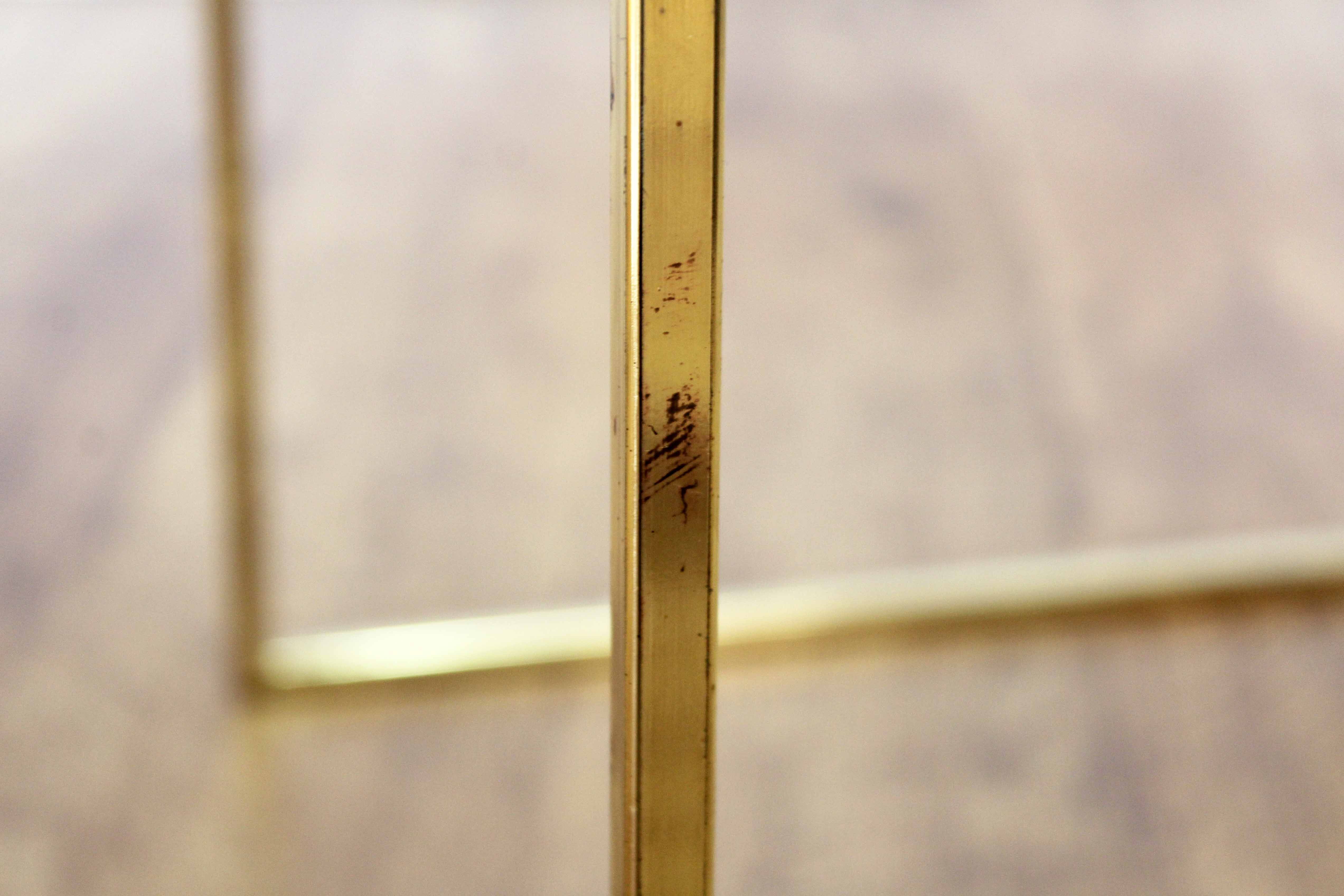 Side table milk smoked glass