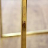 Side table milk smoked glass