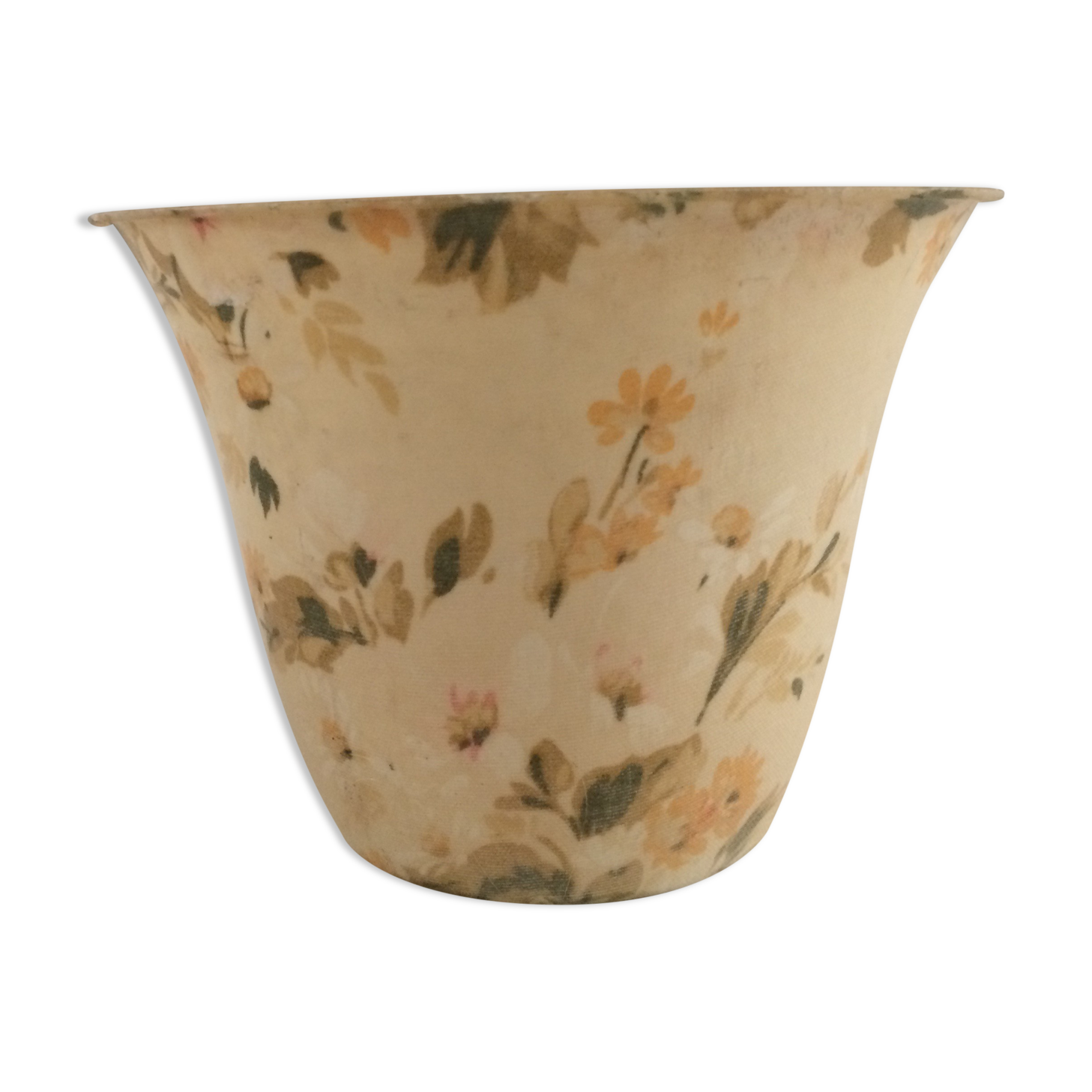 Cover pot fabric resin 50s flowery