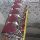 Vintage vase, 1970s, chiseled facets