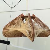 Scandinavian wood and wire suspension