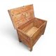 Old blanket chest / storage trunk / pine wood