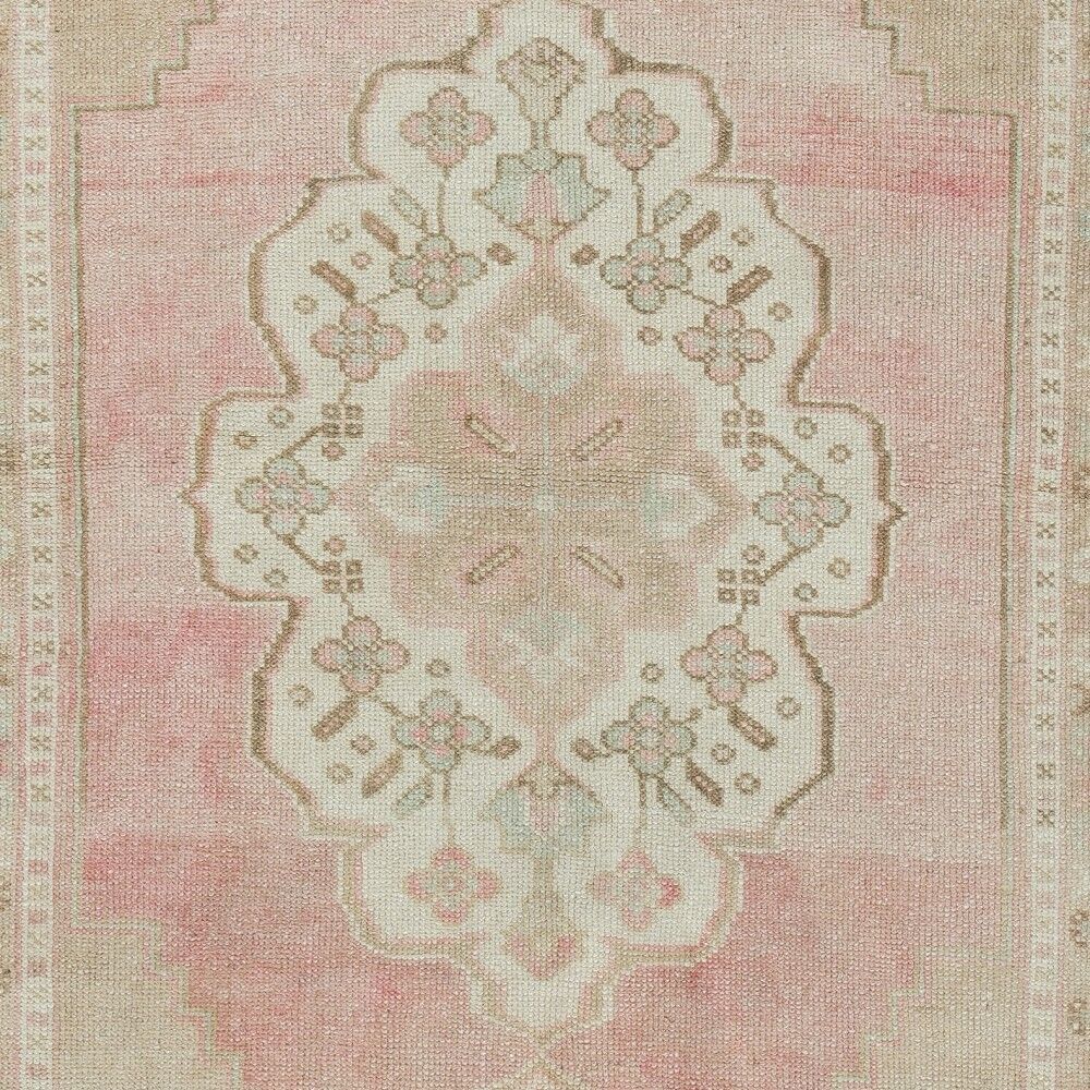 Vintage Turkish Oriental Rug. One of a kind Handmade Tribal Rug. 100% Wool