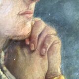 Portrait de jeune-fille XIXe siècle