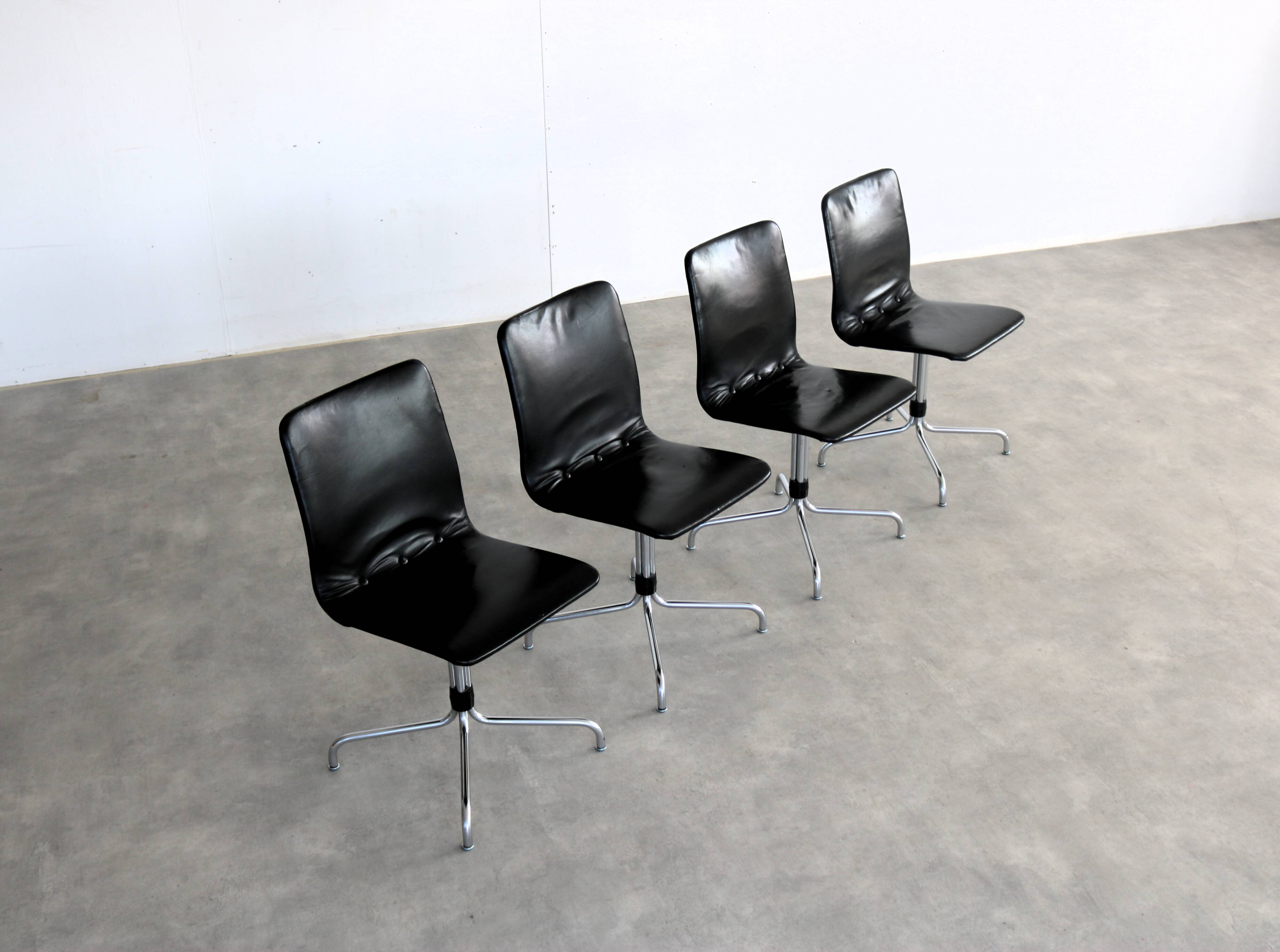 Chaises de salle à manger vintage années 1970 | Brabantia