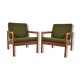 Danish armchairs pair of Kai Kristiansen by Magnus Olesen for Domus Danica year 60.