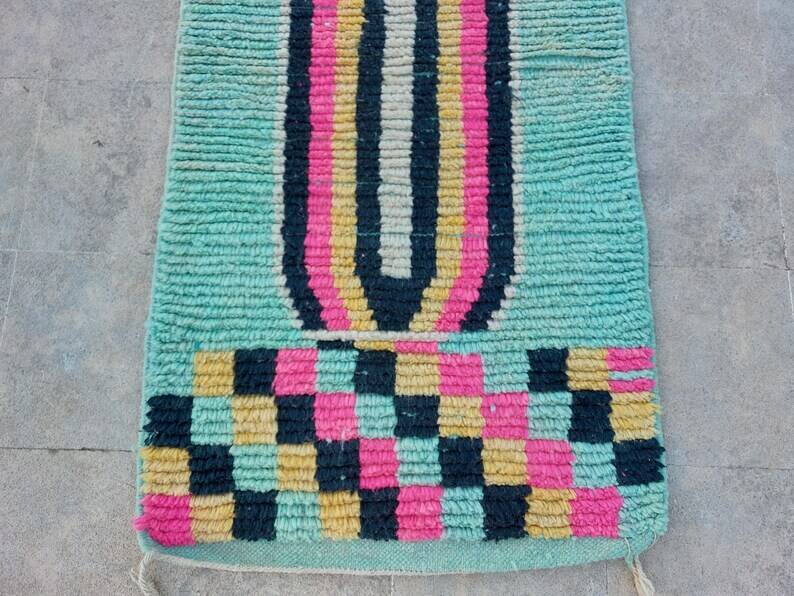 Handmade runner rug 300cmx70cm