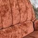 Pair of squirrel velvet armchairs, France, 1970s