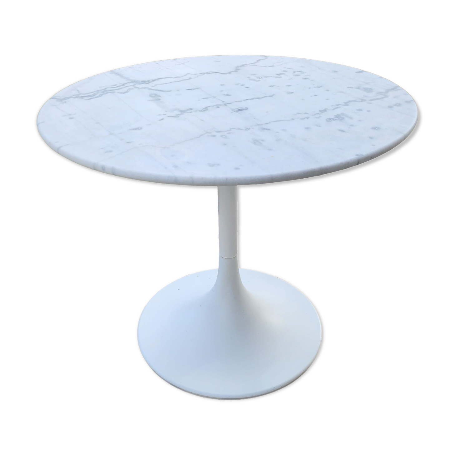 Tulip table Carrara marble 1970