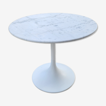 Tulip table Carrara marble 1970