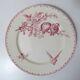 Terre de fer Digoin Sarreguemines 6 flat plates FAVORI birds model