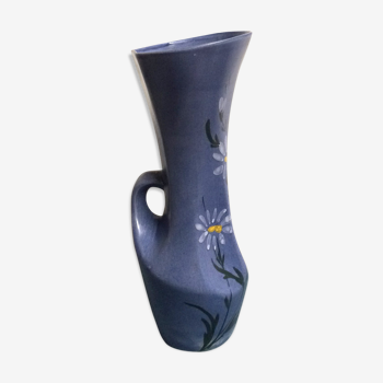 Vase pichet bleu vintage