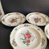 Set of 8 Villeroy and Boch Mettlach earthenware soup plates model 1562