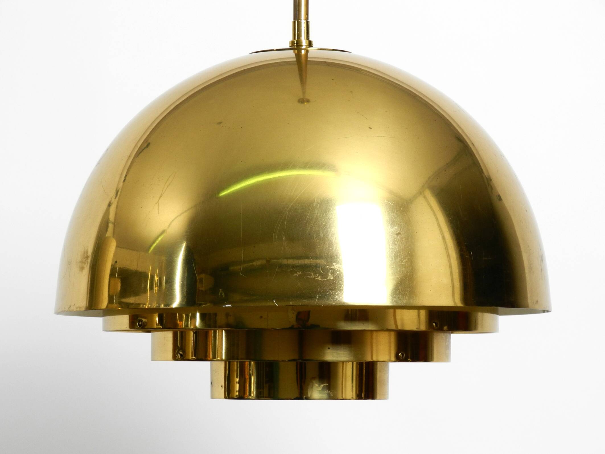 Beautiful Mid Century brass ceiling lamp from the Vereinigte Werkstätten