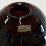 Pair of glass vases by Aseda, Sweden