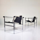 LC1 armchairs, Le Corbusier,  Cassina