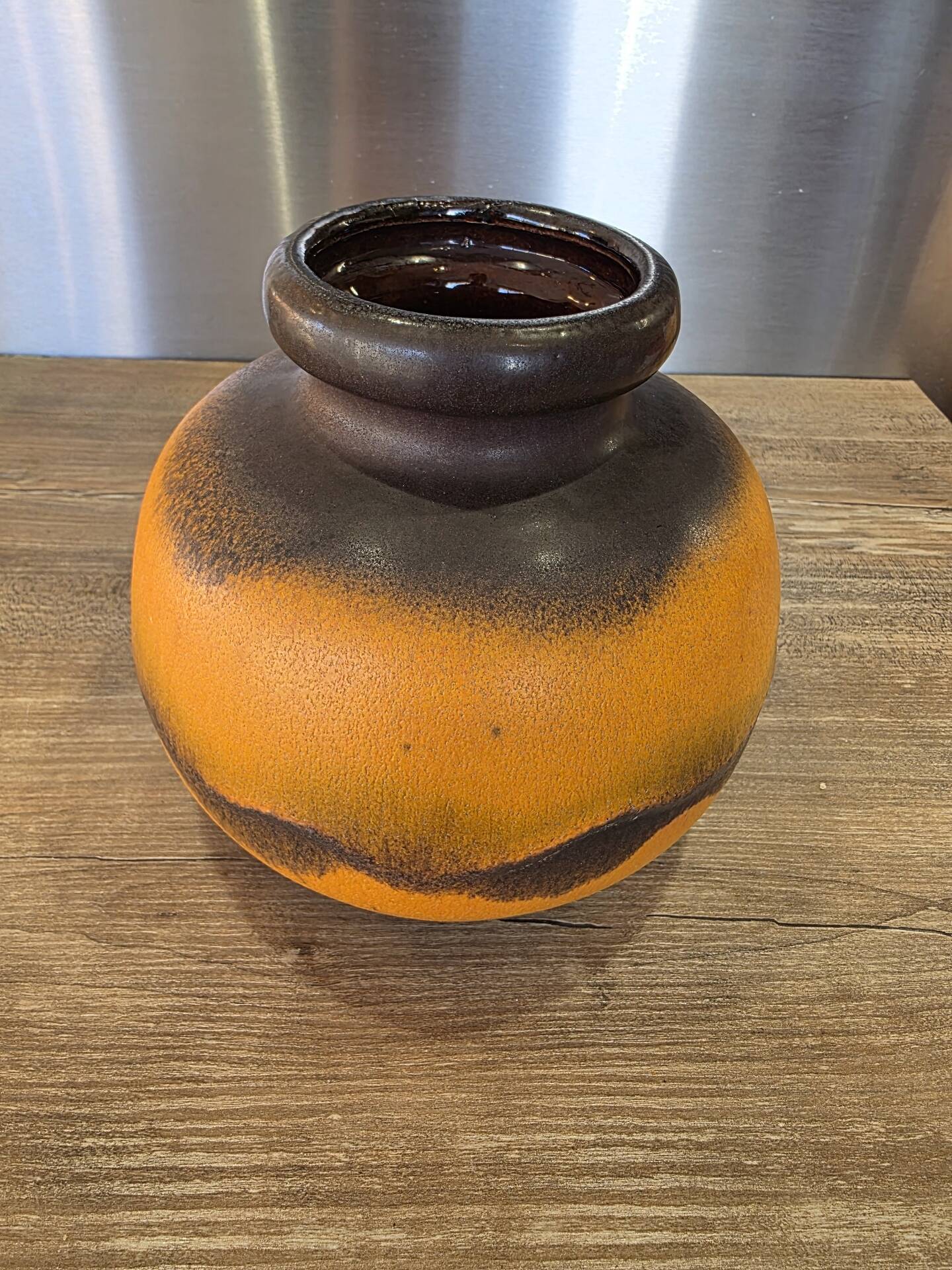 Ball vase West Germany Scheurich 204 Fat Lava