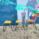 Lot de 3 chaises d'école vintage