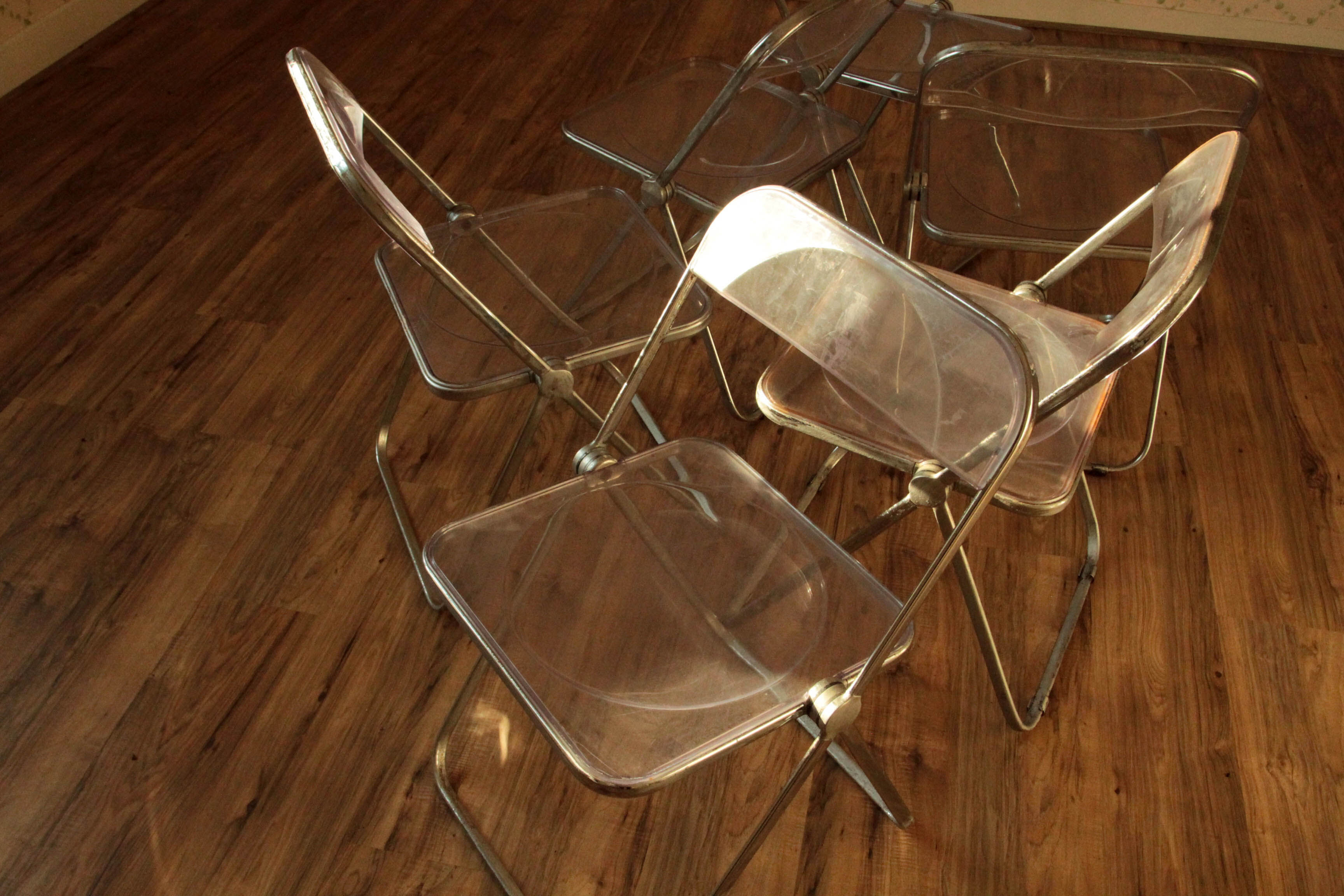 5 chairs folded castelli