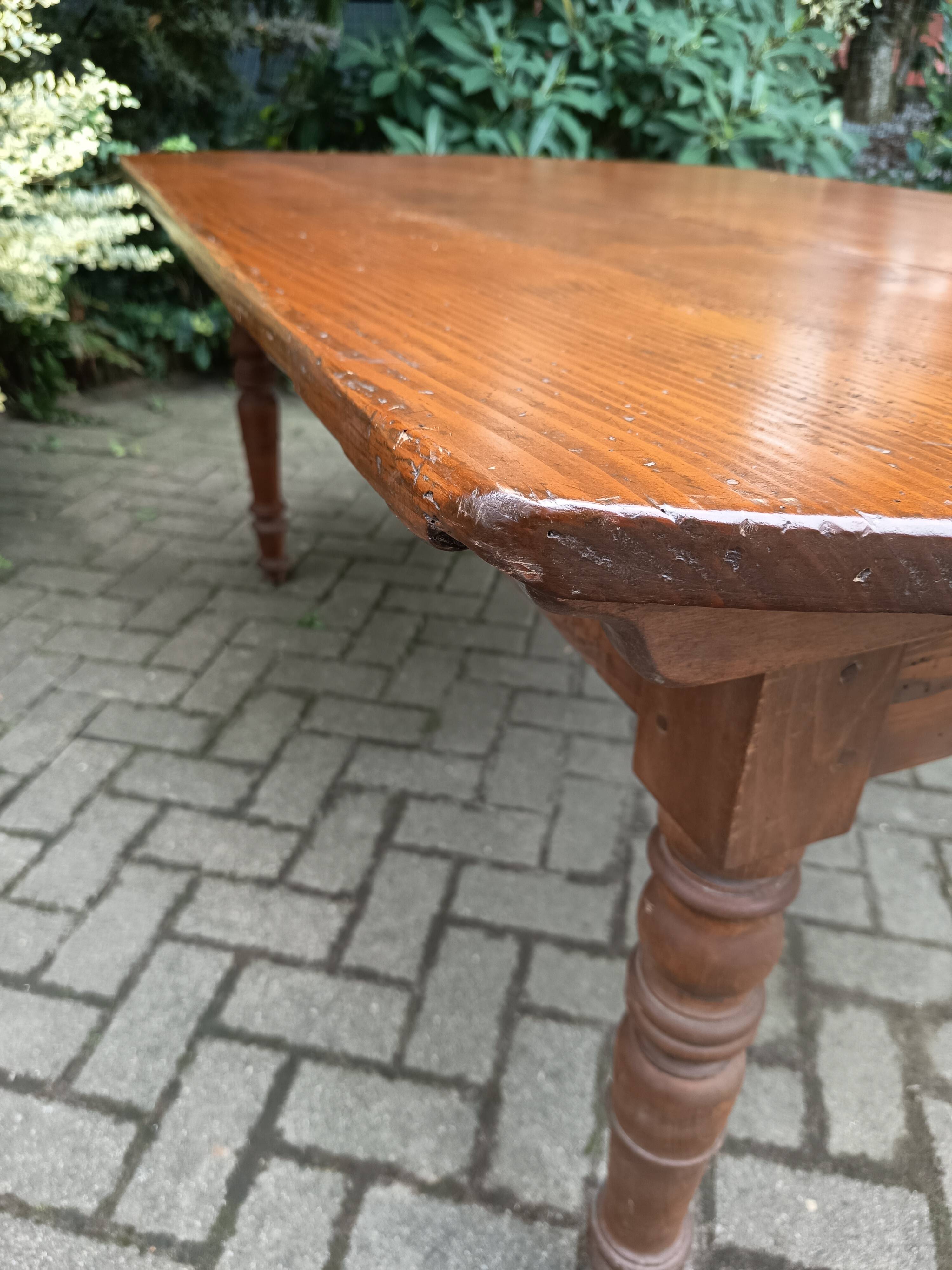 Large farmhouse table, 19th century