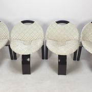 Ensemble de 4 chaises Giovanni Offredi Sail par Saporiti Italie 1973