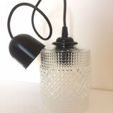 Chiseled glass hanging lamp