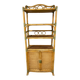 Vintage rattan bookcase