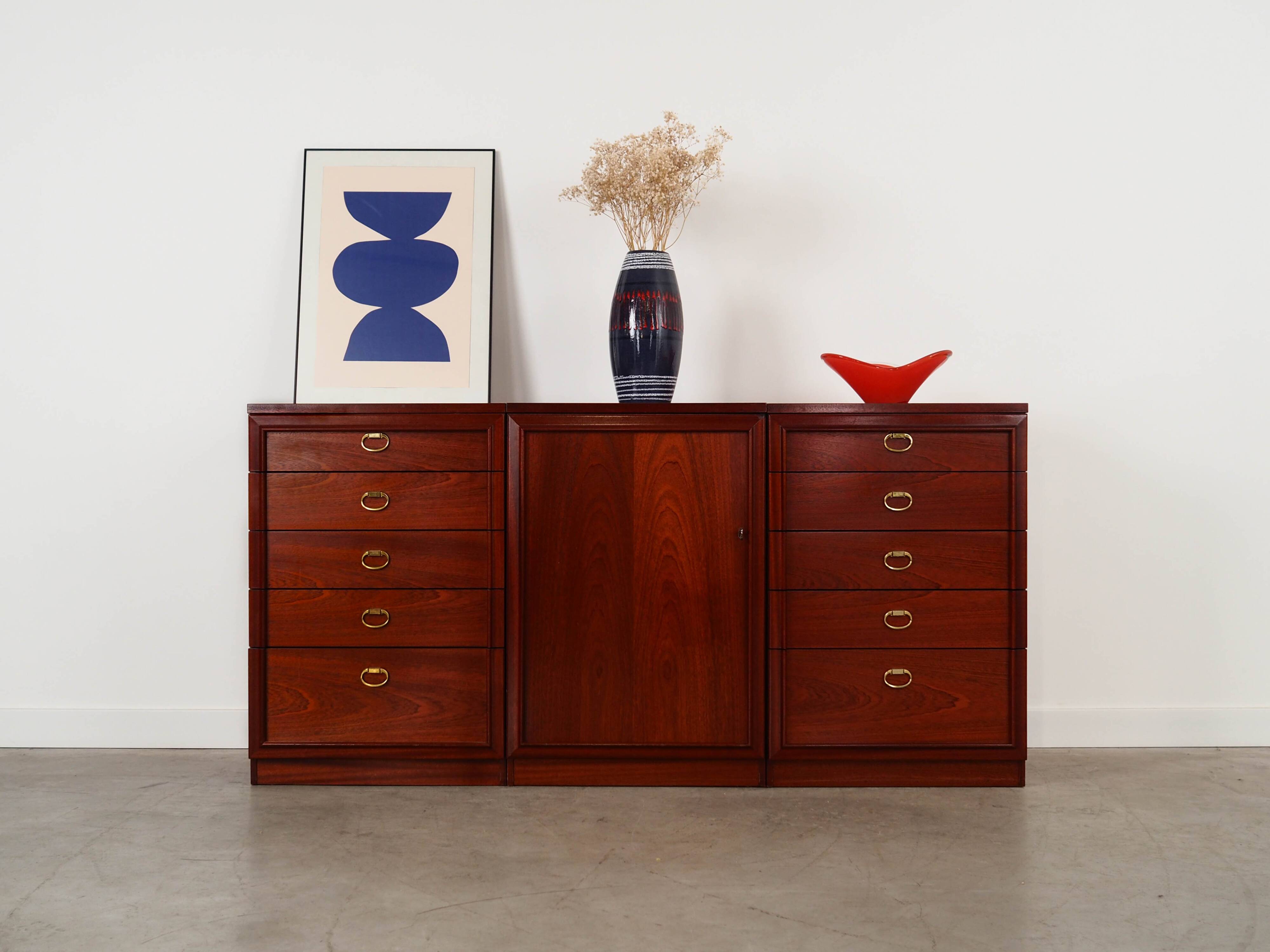Commode en acajou, design danois, années 1980, fabrication : Danemark