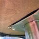 Tabourets de bar en inox et cuir noir