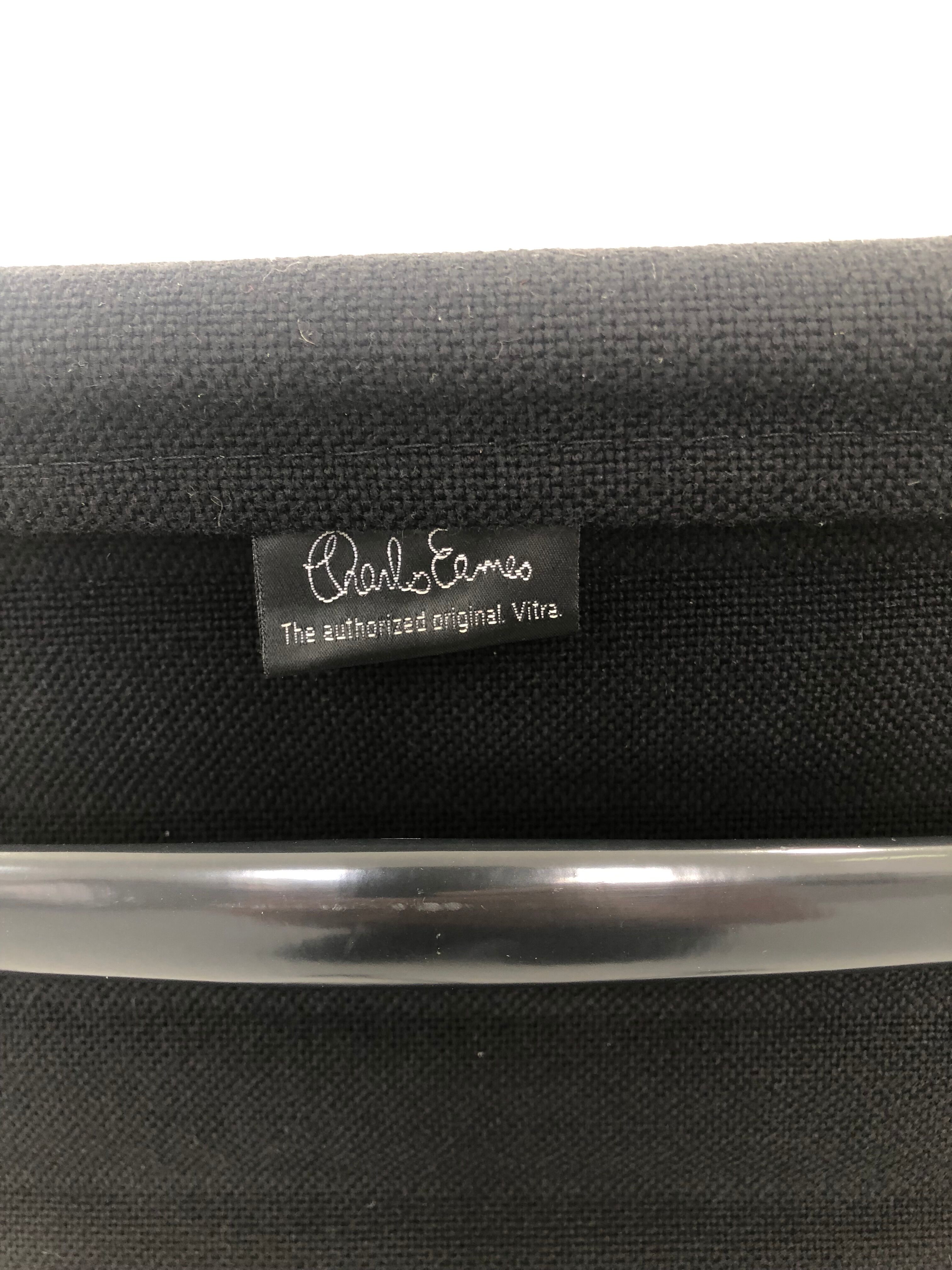 Aluminum black model EA 117 swivel chair by Charles & Ray Eames for Vitra