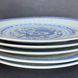 5 assiettes plates asiatique