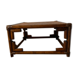 Square rattan coffee table