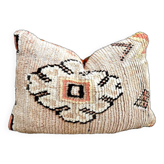 Vintage Moroccan kilim, Berber bujaad pillow, decorative pillow, Berber cushion