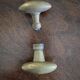 Antique brass door handles