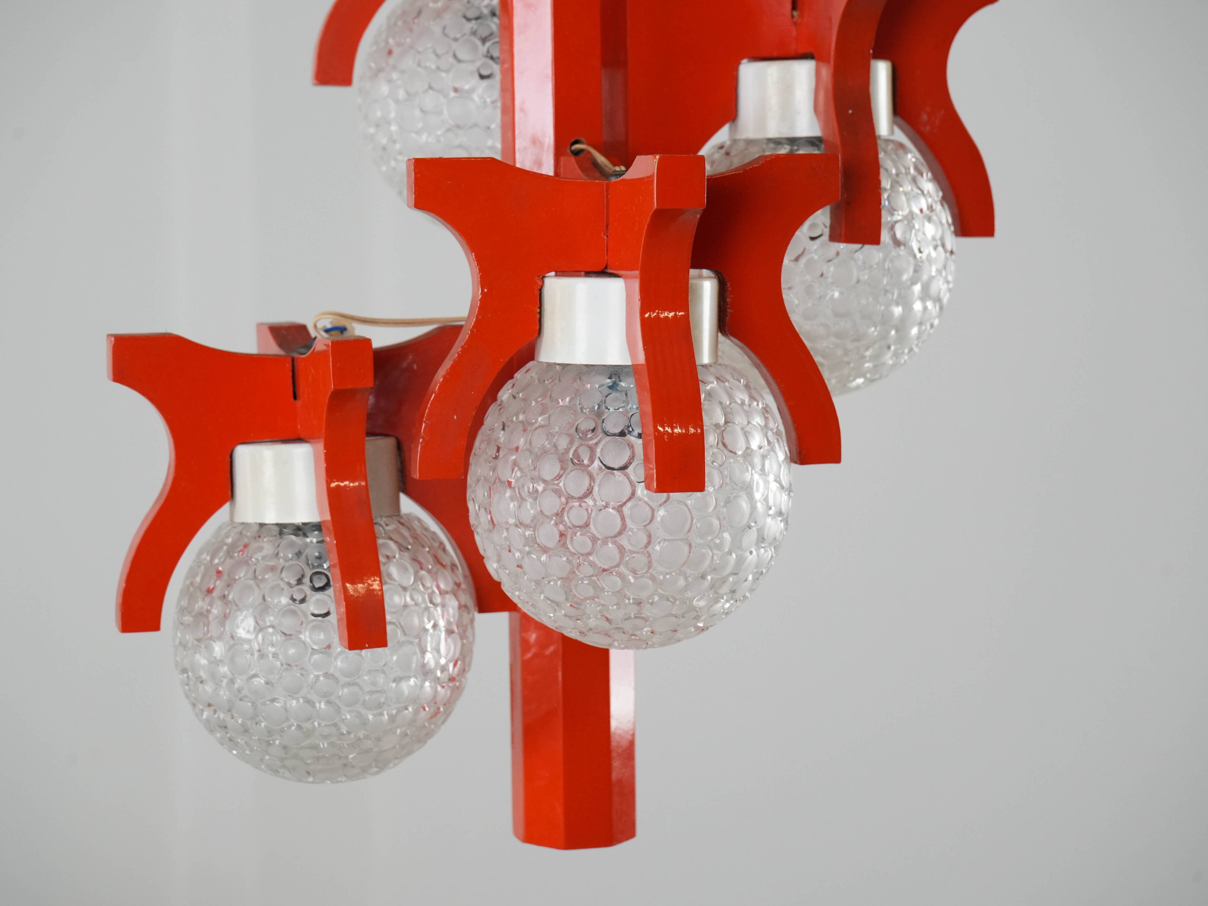 Pendant lamp, Space Age, 1970s, manufactured in Italy