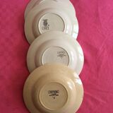 Set of 4 hollow plates Sarreguemines - Digion