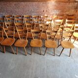 Set of 14 Scandinavian bistro chairs year 60
