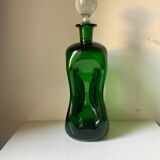 Holmegaard green decanter vintage  danish by jacob e bang
