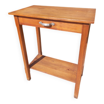 console, high rectangular pedestal table