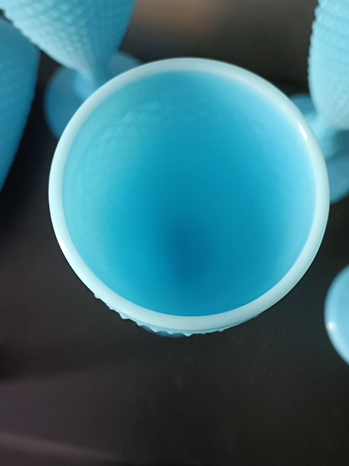 Turquoise Opaline Flutes