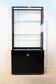 Pierre Vandel Paris Black Lacquered French Cabinet with Shelving Display