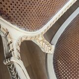 Caned bench in the Louis XVI style