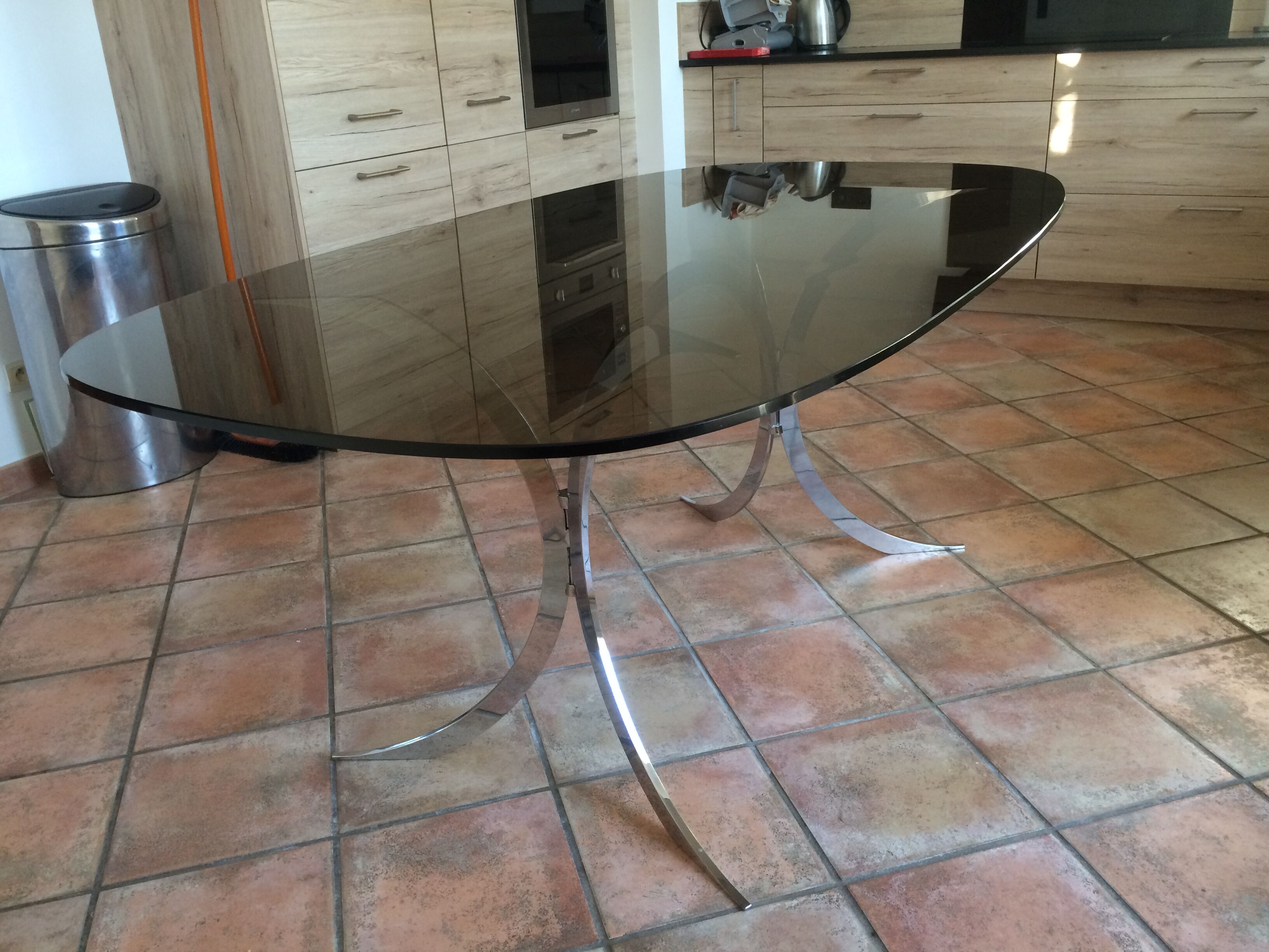 Set table and 4 chairs Boris TABACOFF. 1970.