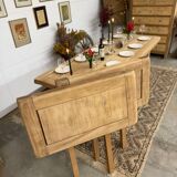 Farmhouse table with 2 extensions