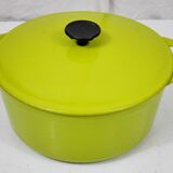 Cocotte en fonte Cousance Le Creuset verte diametre 22 cm