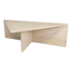 Mid-Century travertine coffee table with a triangular top, 1970s.