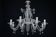 1940s Vintage Murano Clear Glass Chandelier, Classic Italian Art Glass