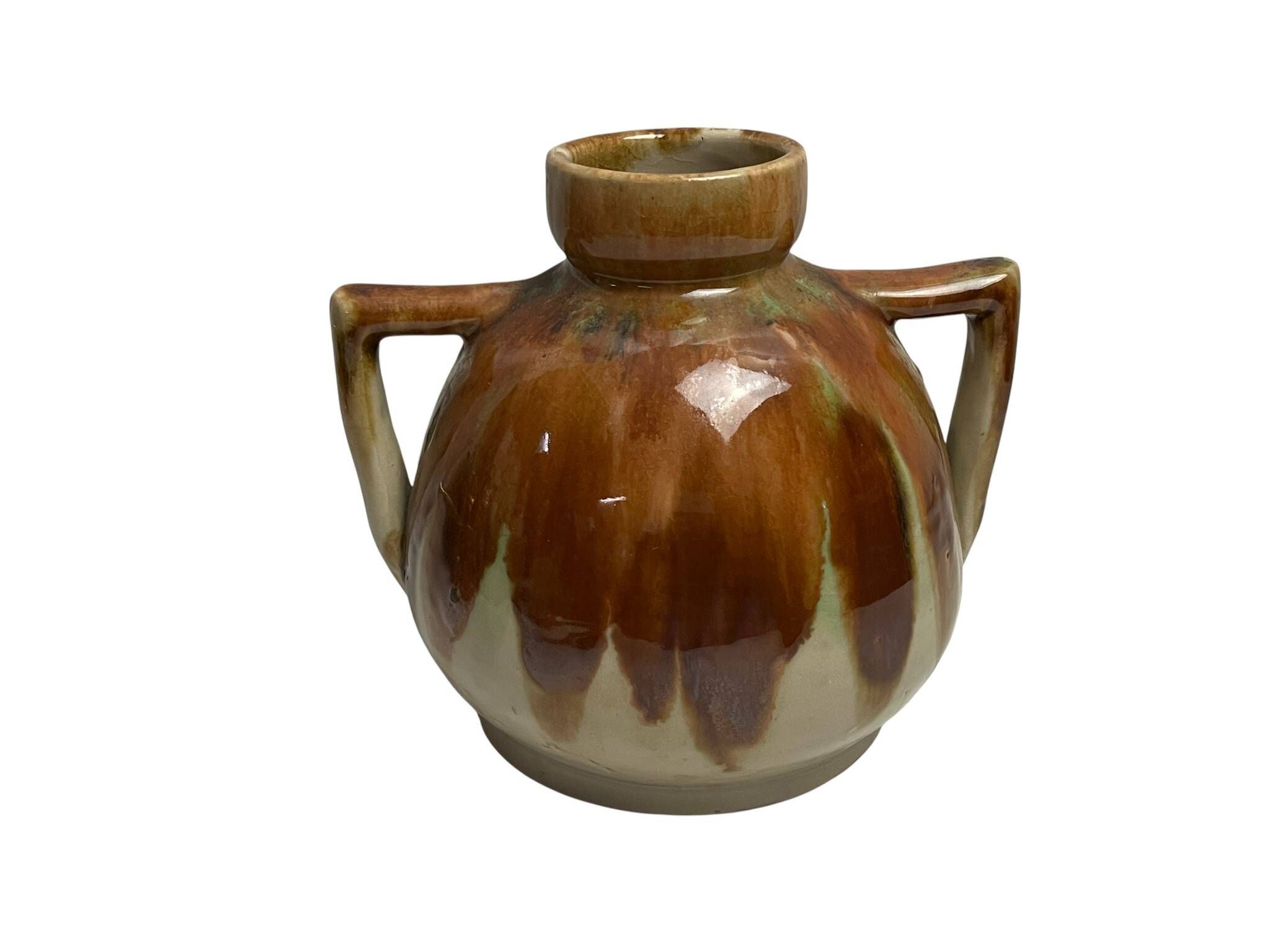 Vintage, vase à anses grès JEB vers 1950