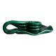 Vintage green glazed ceramic candle holder, organic design.