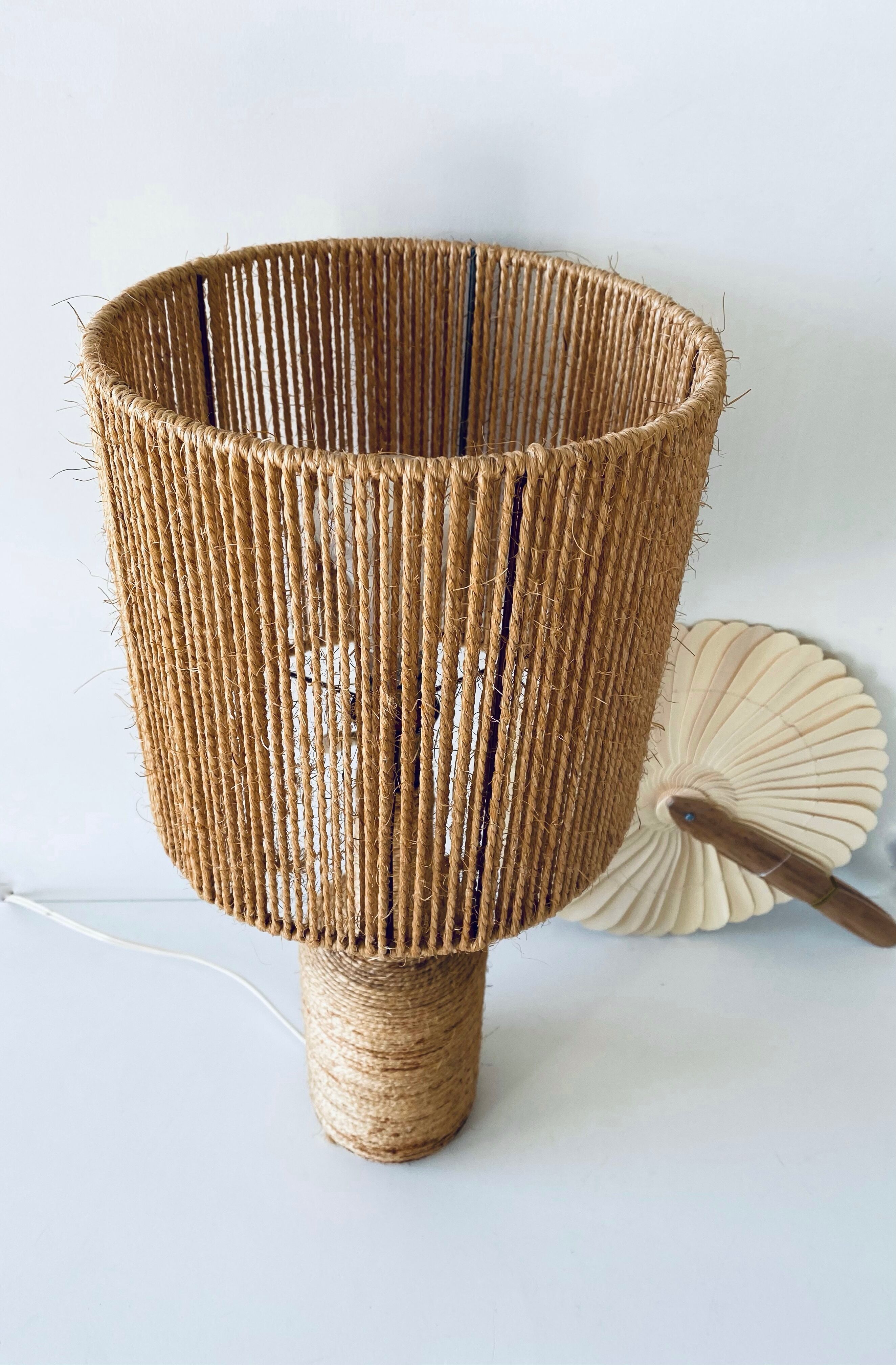 Bohemian lamp in rope